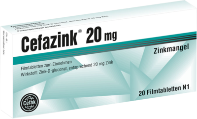 CEFAZINK 20 mg Filmtabletten