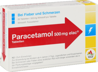 PARACETAMOL elac 500 mg Tabletten